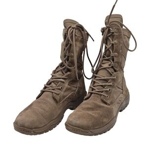 Belleville C320 Boots Mens Size 6.5R Beige Suede Combat Military Vibram USA